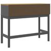 vidaXL Table console FLORO gris 89,5x36,5x73 cm bois de pin massif