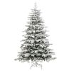 vidaXL Sapin de No&euml;l artificiel &agrave; charni&egrave;res avec neige floqu&eacute;e 210 cm