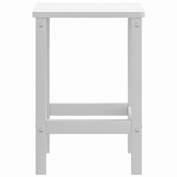 vidaXL Table de jardin Adirondack Blanc 38x38x46 cm PEHD