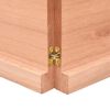 vidaXL Dessus de table bois massif trait&eacute; bordure assortie