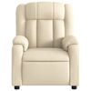 vidaXL Fauteuil de massage inclinable crème tissu