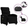 vidaXL Fauteuil inclinable de massage &eacute;lectrique noir tissu