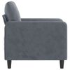 vidaXL Fauteuil Gris fonc&eacute; 60 cm Velours