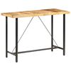 vidaXL Table de bar 150x70x107 cm Bois de manguier brut