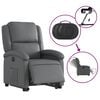 vidaXL Fauteuil inclinable &eacute;lectrique gris similicuir