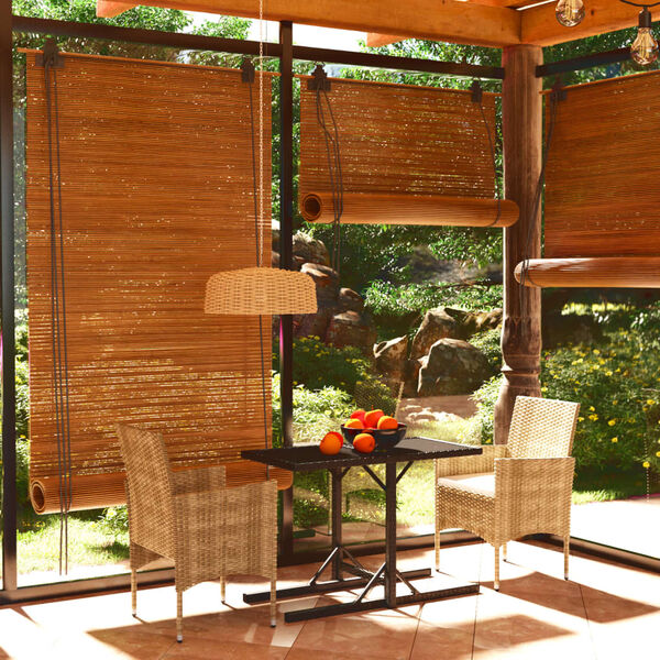 vidaXL Ensemble &agrave; manger de jardin 3 pcs Beige