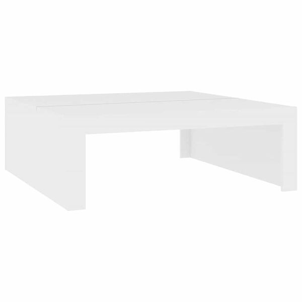 vidaXL Table basse blanc 100x100x35 cm bois d'ing&eacute;nierie