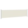 vidaXL Auvent lat&eacute;ral r&eacute;tractable de patio 600x160 cm cr&egrave;me