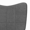 vidaXL Chaise de relaxation Gris fonc&eacute; Tissu