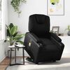 vidaXL Fauteuil inclinable de massage noir similicuir