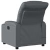 vidaXL Fauteuil inclinable de massage &eacute;lectrique gris similicuir