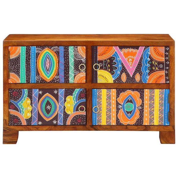 vidaXL Cabinet à chaussures avec stockage Marron 90 x 35 x 55 cm