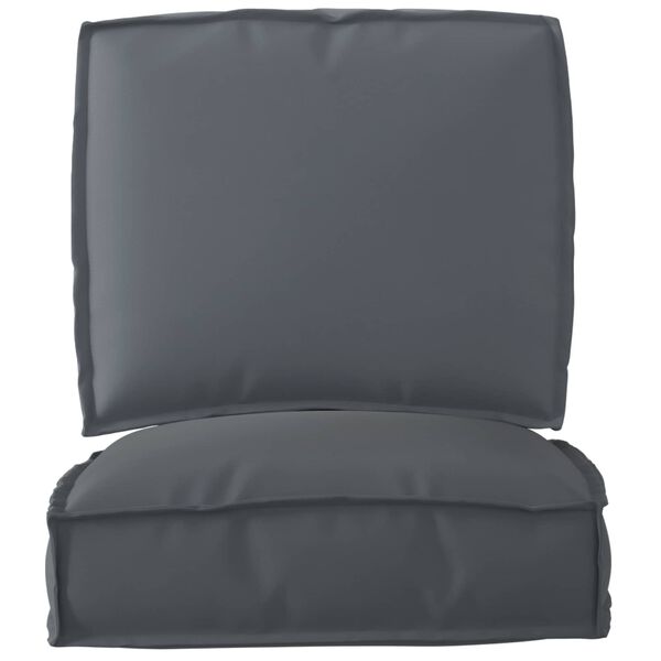 vidaXL Set de coussins de palette 2 pcs Anthracite Tissu Oxford