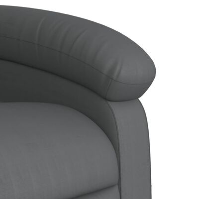 vidaXL Fauteuil inclinable Gris Similicuir