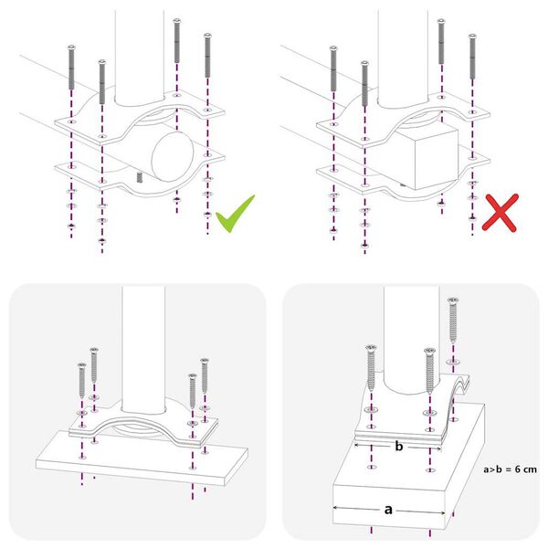 vidaXL Auvent latéral rétractable de patio 80x300 cm Rouge