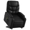 vidaXL Fauteuil inclinable de massage noir similicuir