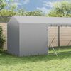 vidaXL Chenil d'ext&eacute;rieur pour chiens avec toit argent&eacute; 2x6x2,5 m