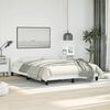 vidaXL Cadre de lit sans matelas blanc similicuir
