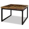 vidaXL Table basse Teck Résine 60x60x40 cm
