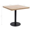vidaXL Table de bistro marron clair 80x80 cm MDF
