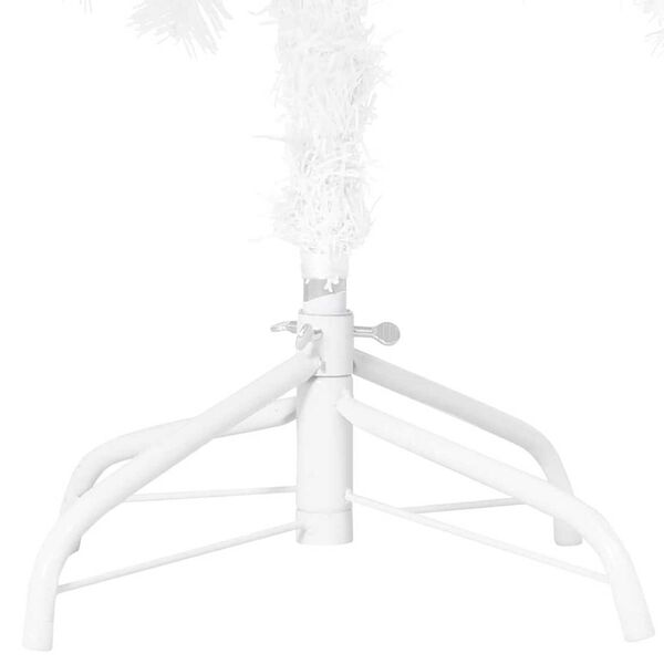 vidaXL Arbre de Noël artificiel pré-éclairé et boules blanc 120 cm PVC