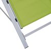 vidaXL Chaise longue textil&egrave;ne et aluminium vert