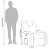 vidaXL Fauteuil inclinable Gris Similicuir