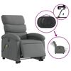 vidaXL Fauteuil inclinable de massage &eacute;lectrique gris fonc&eacute; tissu