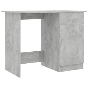 vidaXL Bureau Gris béton 100x50x76 cm Bois d’ingénierie