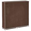 vidaXL Armoire &agrave; chaussures avec housse 115 x 28 x 110 cm Tissu Marron