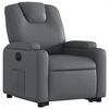 vidaXL Fauteuil inclinable &eacute;lectrique gris similicuir