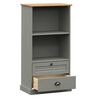 vidaXL Bibliothèque VIGO gris 60x35x114,5 cm bois massif de pin