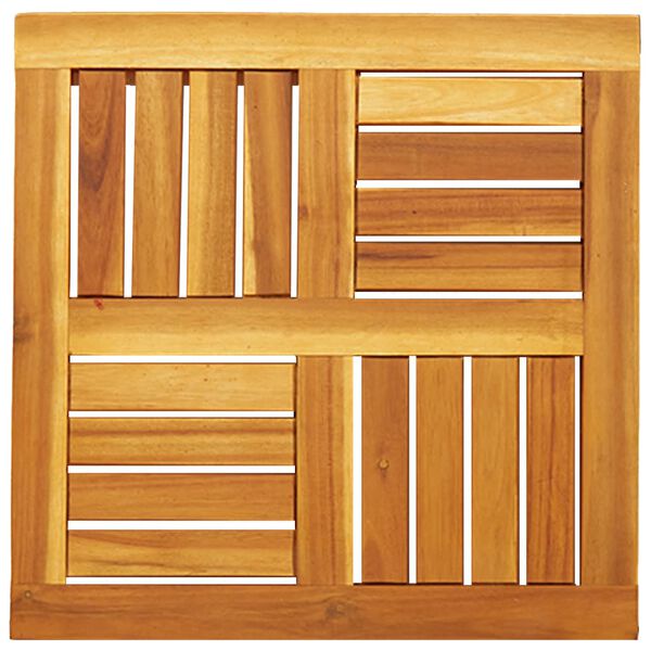 vidaXL Dessus de table 50x50x2 cm carr&eacute; bois massif d'acacia