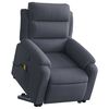 vidaXL Fauteuil inclinable de massage électrique gris foncé velours