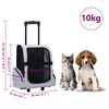 vidaXL Chariot polyvalent pliable pour animaux de compagnie gris