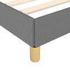 vidaXL Cadre de lit sans matelas gris foncé tissu