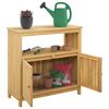 vidaXL Table console de jardin 80x35x75 cm bois massif d'acacia