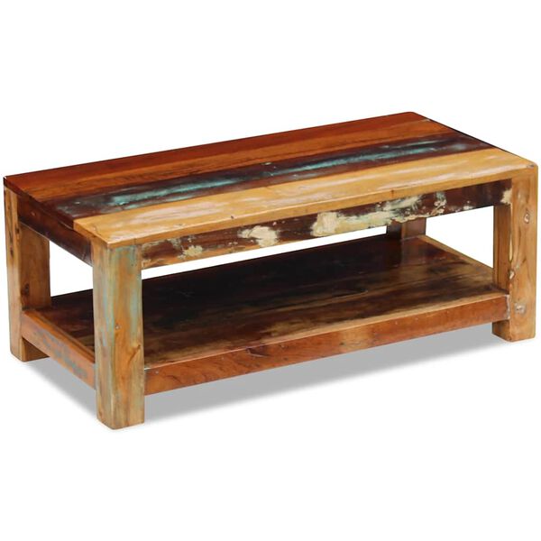 vidaXL Table basse Bois de récupération massif 90x45x35 cm