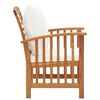 vidaXL Chaises de jardin avec coussins lot de 2 Bois d'acacia massif