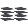 vidaXL Panneaux de biblioth&egrave;que 8 pcs gris bois d&rsquo;ing&eacute;nierie