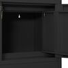 vidaXL Armoire de bureau et jardinière Anthracite 90x40x125 cm Acier