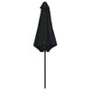vidaXL Parasol de jardin et mât en aluminium 270x246 cm Noir