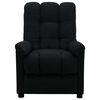 vidaXL Fauteuil inclinable &eacute;lectrique noir tissu