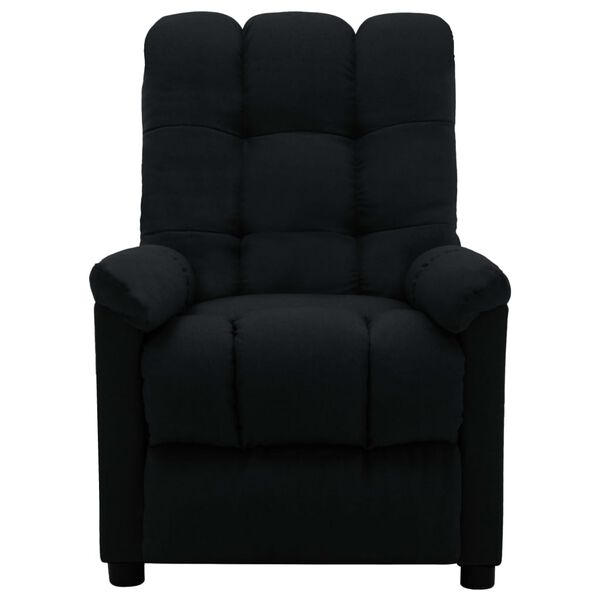 vidaXL Fauteuil inclinable &eacute;lectrique noir tissu