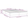 vidaXL Sommier à ressorts de lit gris clair 137x190 cm tissu
