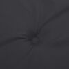 vidaXL Coussins de chaise de jardin &agrave; dossier haut lot de 4 noir tissu