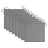 vidaXL Chaises pliables de jardin avec coussins lot de 8 Teck solide
