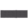 vidaXL Coussin de chaise longue anthracite m&eacute;lang&eacute; (75+105) x 50 x 4 cm