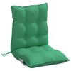 vidaXL Coussins de chaise &agrave; dossier bas lot de 6 vert tissu oxford