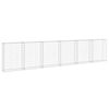 vidaXL Mur en gabion avec couvercles Acier galvanisé 300x30x100 cm